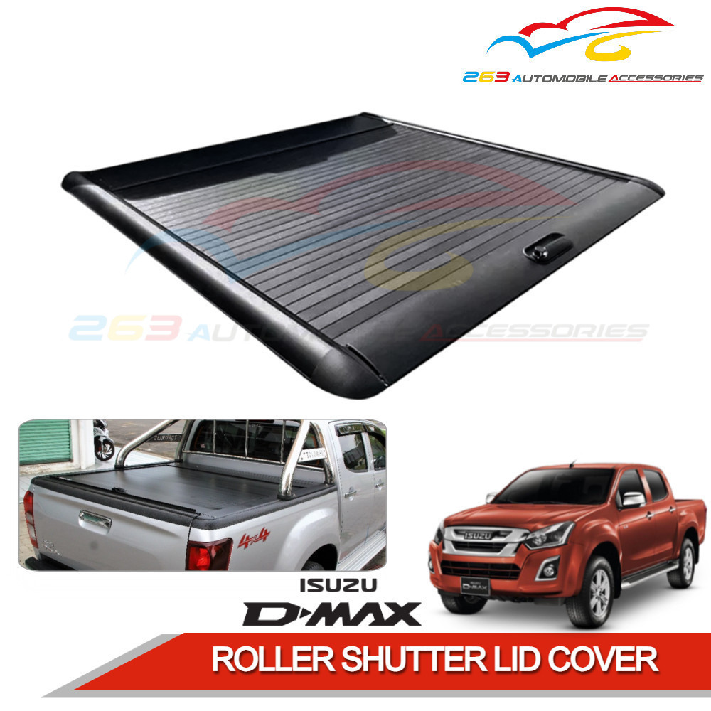 Console Lid Cover For Isuzu D-Max (2012–2017) – Black Premium Neoprene – Waterproof & Racing Style