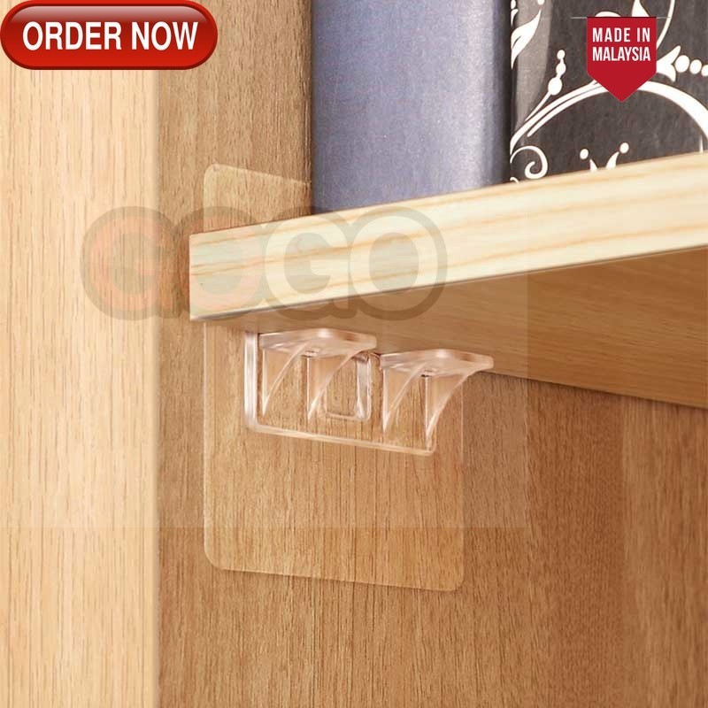 GG Heavy Duty Shelf Support Wall-mounted Wardrobe Shelf Racks Punch ...
