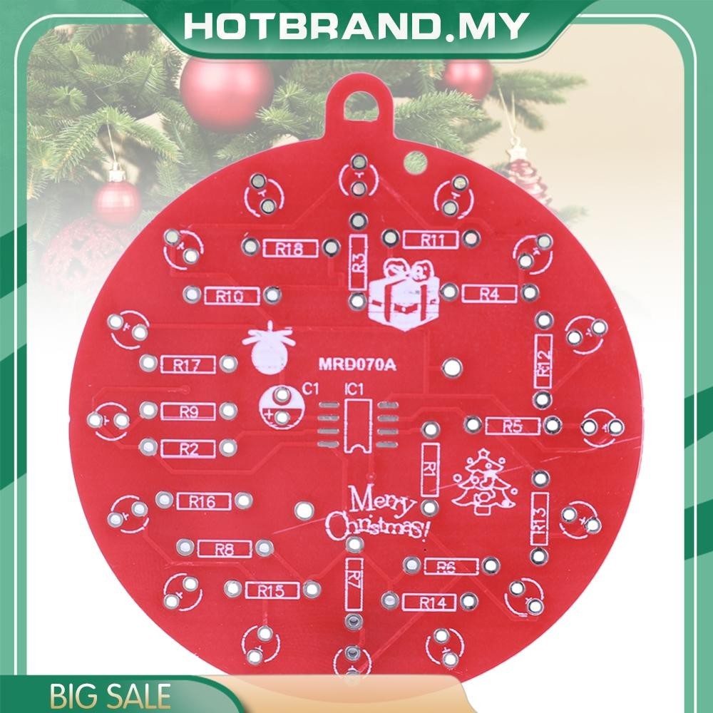 [Hotbrand.my] NE555 LED Christmas Tree Decoration PCB Soldering DIY Kit ...