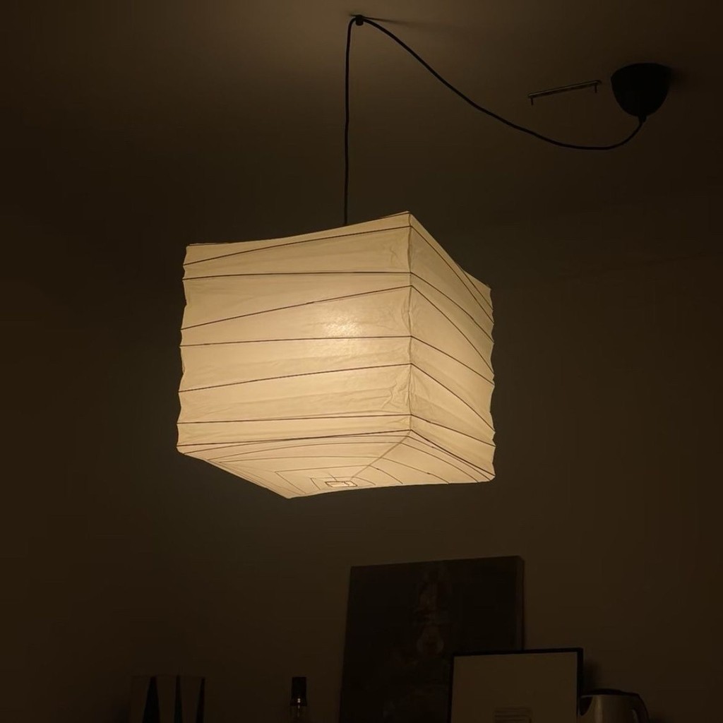 Square Paper Lantern Medieval Chandelier Shade Living Room Paper Lamp ...