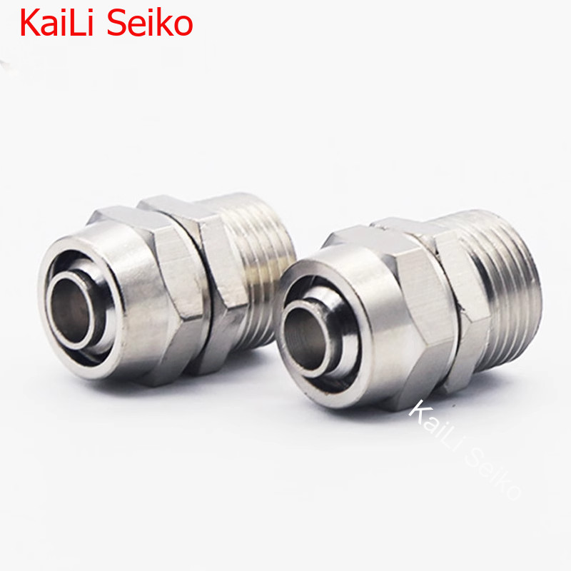 Kpc Copper Pneumatic Quick Connector Trachea Quick Connector Thread 1/8 ...