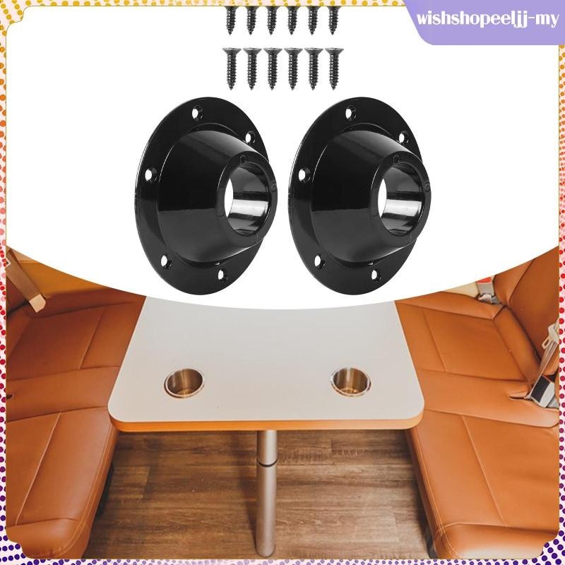 2Pcs RV Table Base Mount Table Mount Includes