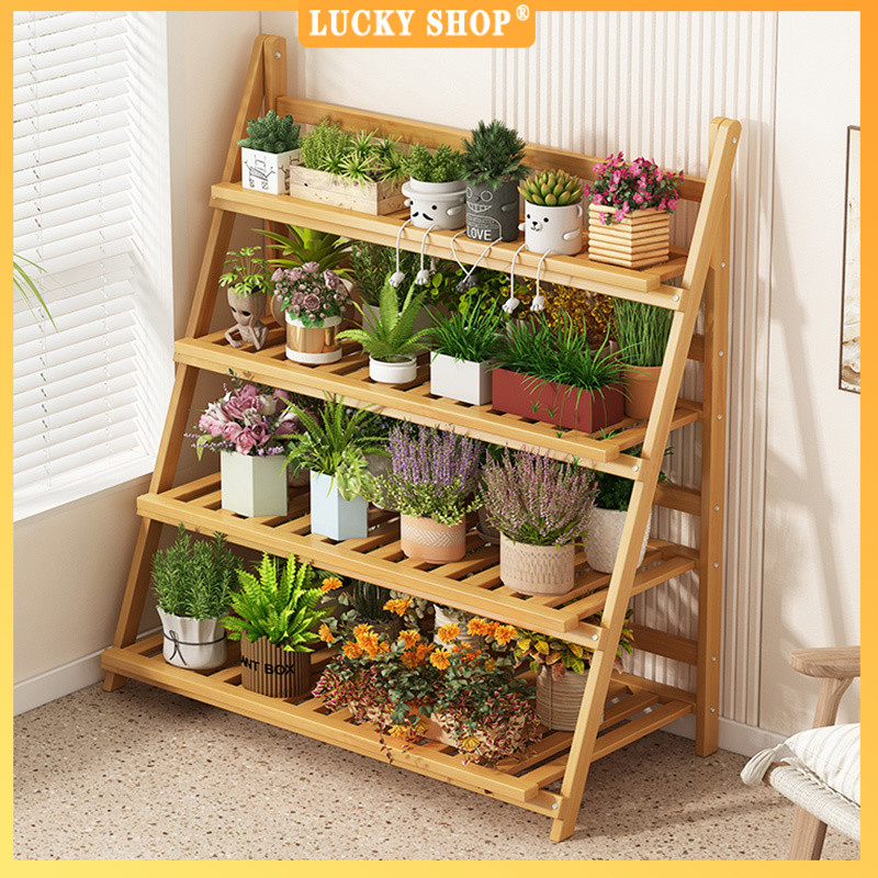 Folding Flower Rack Multi-Layer Indoor Living Room New Floor Balcony ...