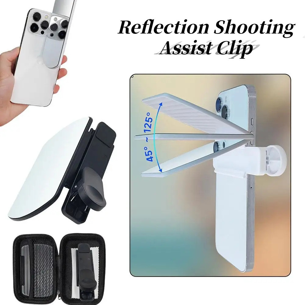 Universal Convenient Cellphone Camera Mirror Reflection Clip Helpful ...