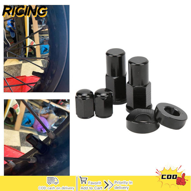 RAM Dirt Bike Rim Lock Nuts Bolts Spacer CNC Aluminum Motocross Valve