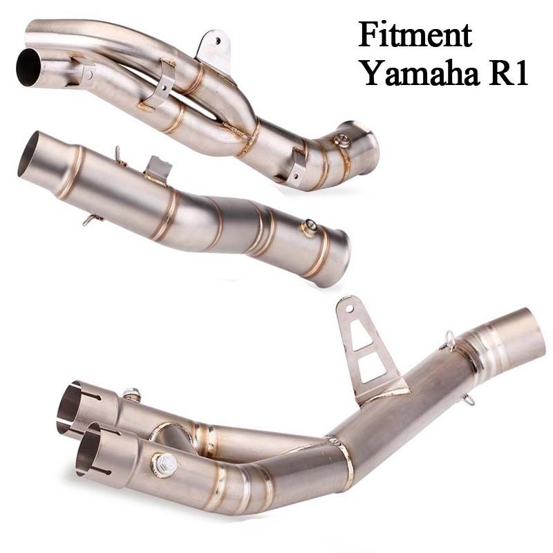 YZF-R1 Mid Pipe Link For Motor Exhaust System Modificatin 2009-2024 ...