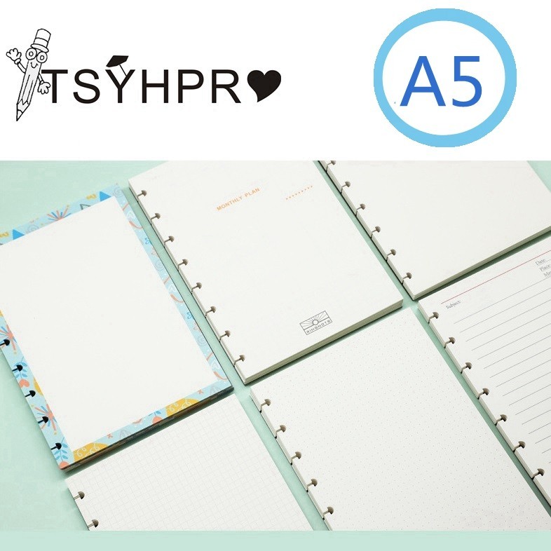 ITSYHPRO A5 Ring Notebook Refill Sheets for Notebook 100G Papars 60 ...