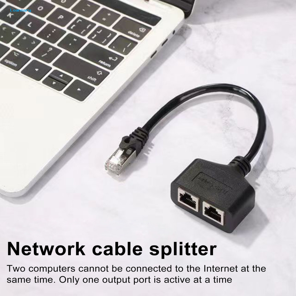 Network Cable Splitter Ethernet Socket Adapter High-speed Ethernet ...
