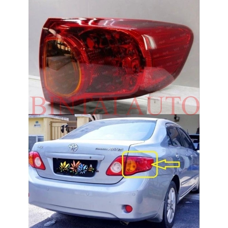 *Toyota Zze141 Altis 2008 Tail Lamp/ Lampu Belakang/ Rear Lamp Light ...