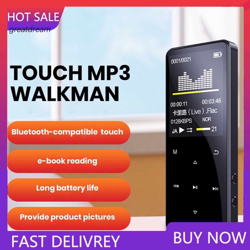 GR Touch Screen Mp3 Player Metal Body Mp3 Player 16gb Touch Mp3 Player ...