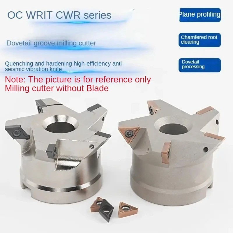 CNC dovetail groove milling cutter disc DCWR and TCWR root cleaning