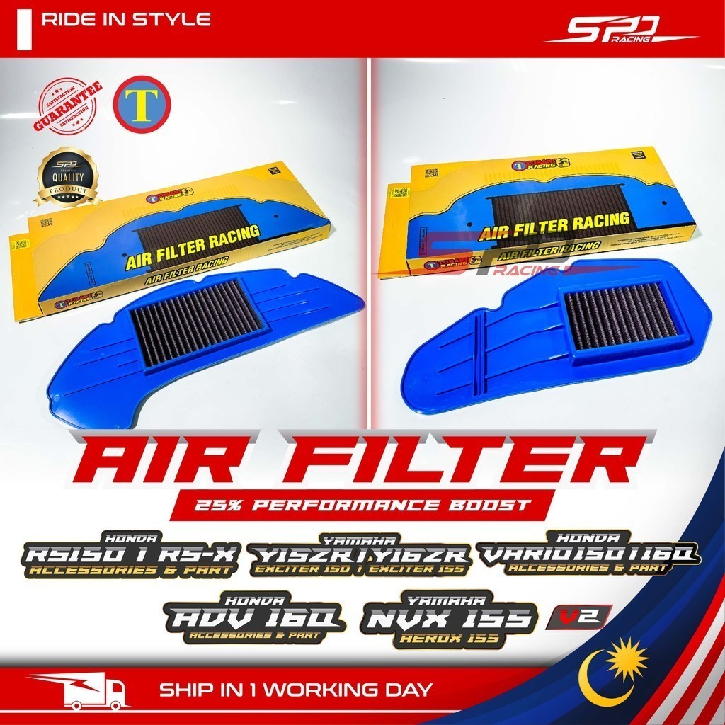 TOBAKI Air Filter I 25% Performance Boost I TOBAKI RACING For RS RSX ...