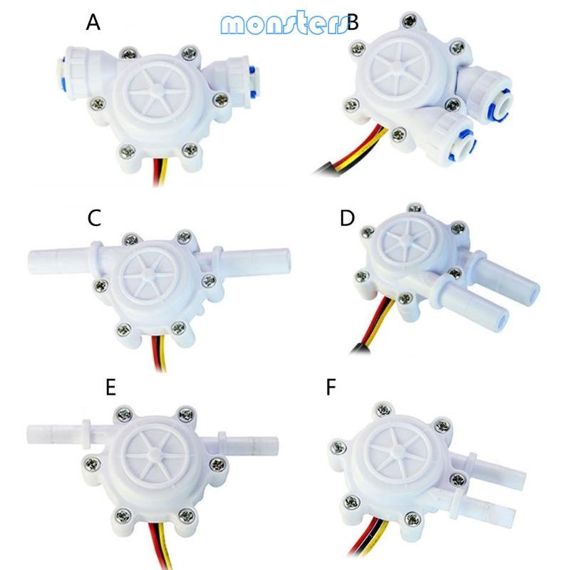 Mon 0 2-8L min Water Hall Effect Flow Sensor Meter 1 4 Quick Connect ...