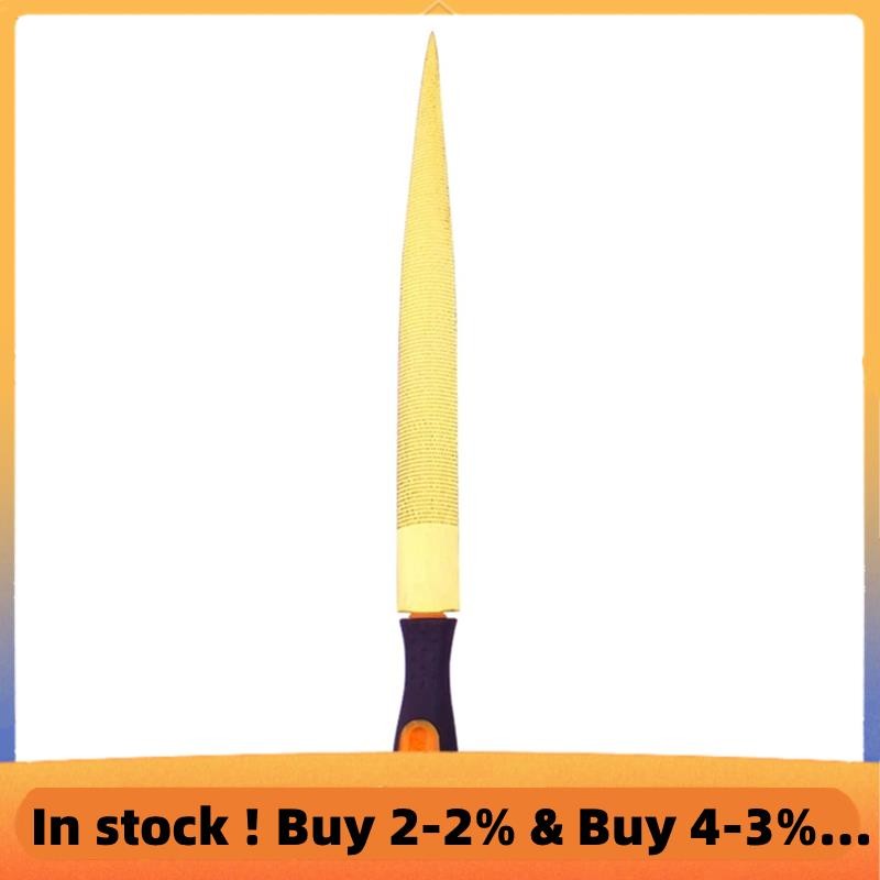 1PC Wood File Woodworking Golden Tapered Rasp Bastard for Wood Leather ...