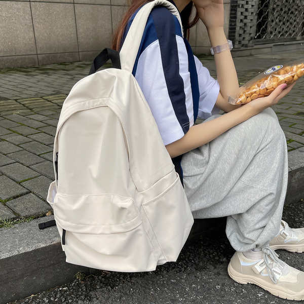 beg sekolah perempuan bag sekolah Muji Schoolbag Female College Student ...