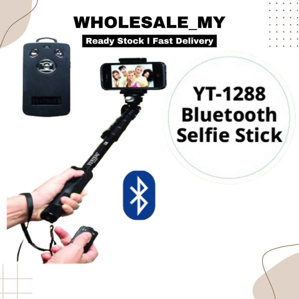 [Bluetooth Selfie Stick] Yunteng YT-1288 Bluetooth Selfie Monopod ...