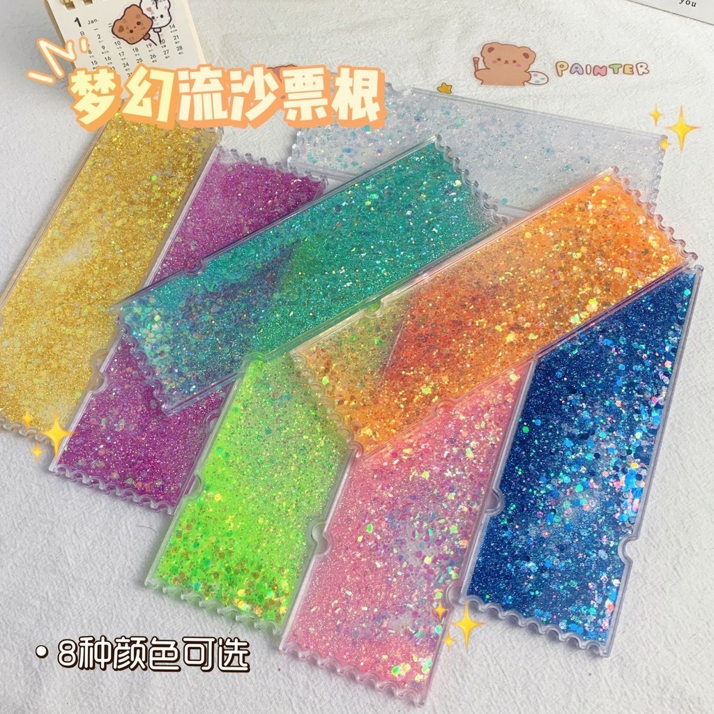 Glitter quicksand mahjong ticket root goo card brick diy sticker ...