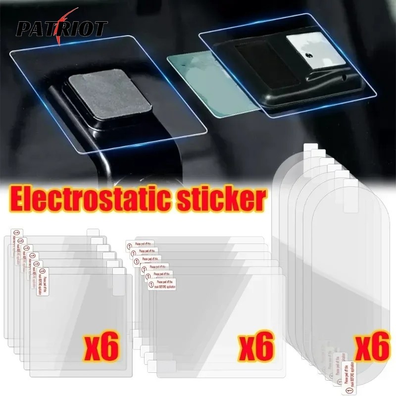 [PATRIO] 6Pcs Car Glass Electrostatic Sticker Transparent Traceless ...