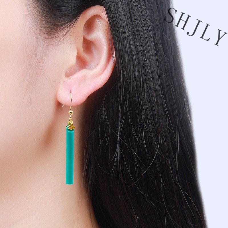 2024 Niche Earrings Retro Earrings Fashion Turquoise Feather Feather   Sg 11134201 7rcd3 Ls9adkv2k7e63b