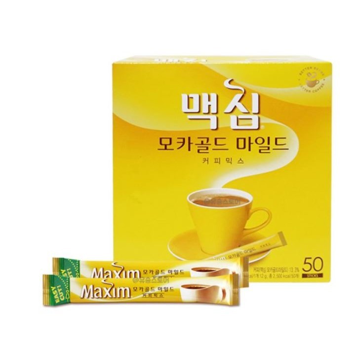 Maxim Korea Mocha Gold Mild Coffee Mix 50 STICKS | Shopee Malaysia