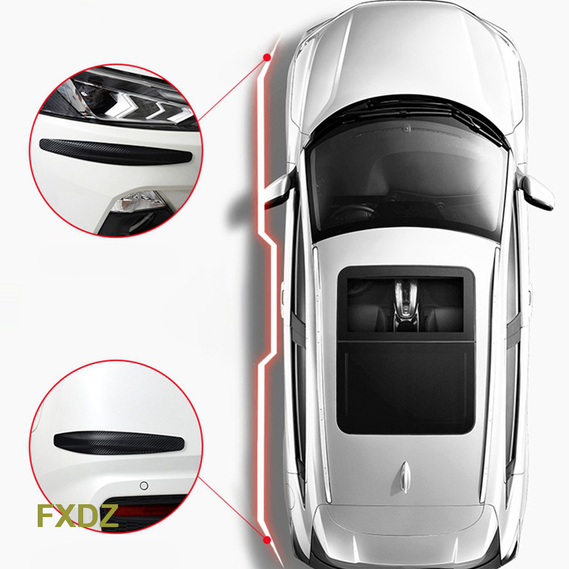 2pcs Car Anti Collision Strip Car Front Rear Corner Bumper Guard ...