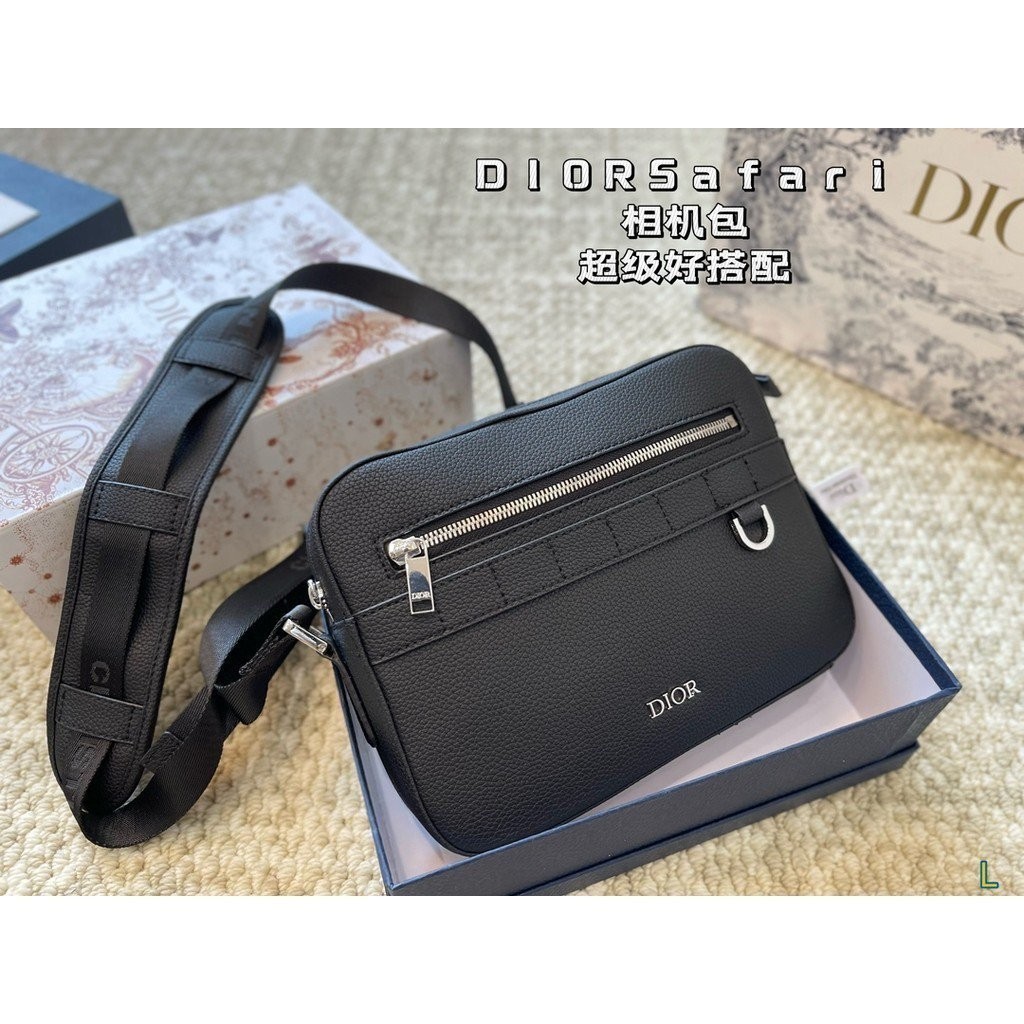 AC DIOR Safari Camera Bag Men's and Women's Fashion Casual Shoulder Bag
