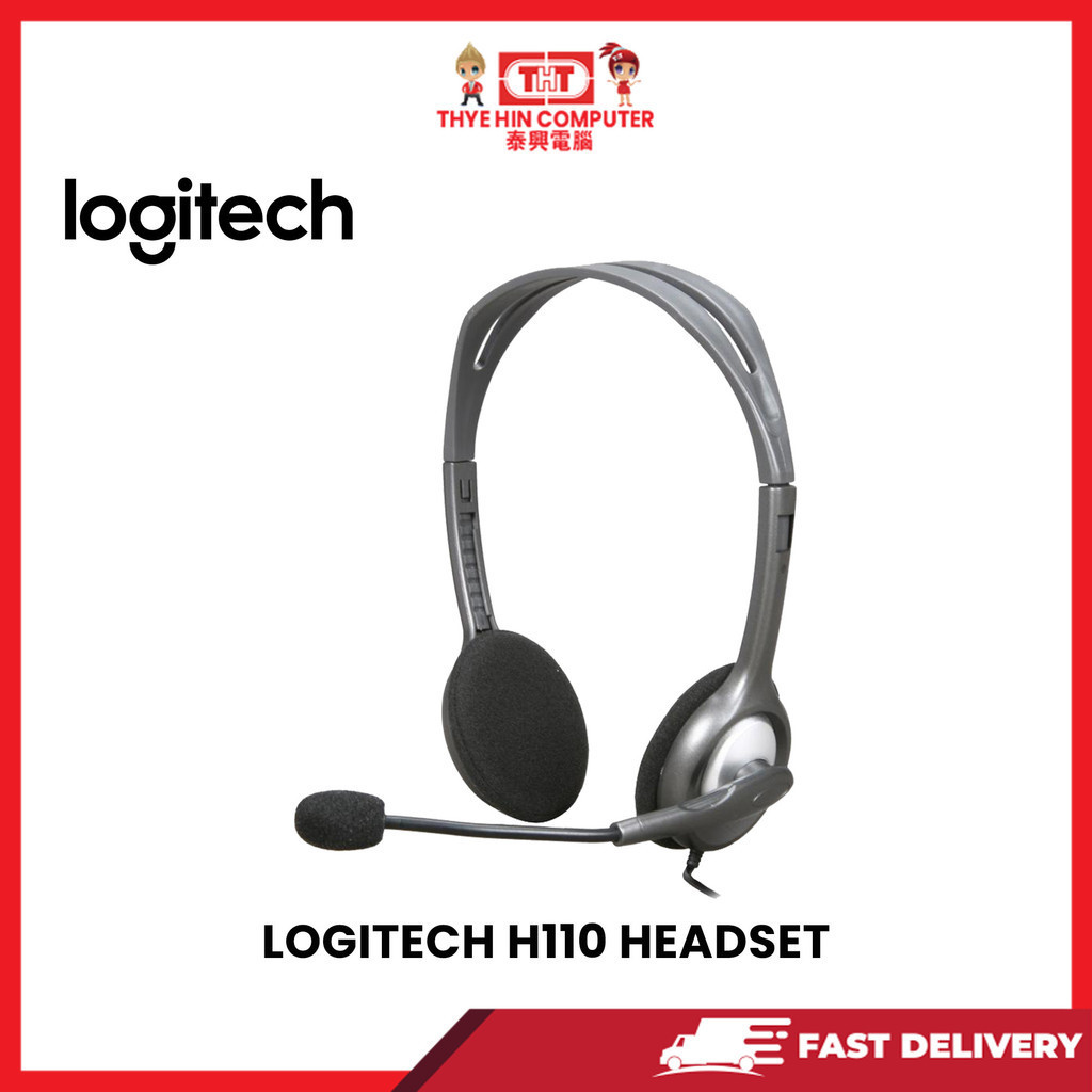 LOGITECH H110 HEADSET | Shopee Malaysia