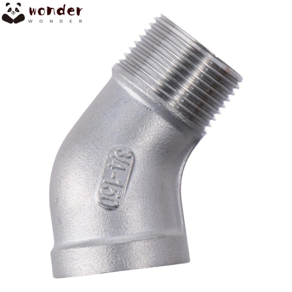 WONDER Casting Connector, 45 Degree Angle Stainless Steel Shower Pipe