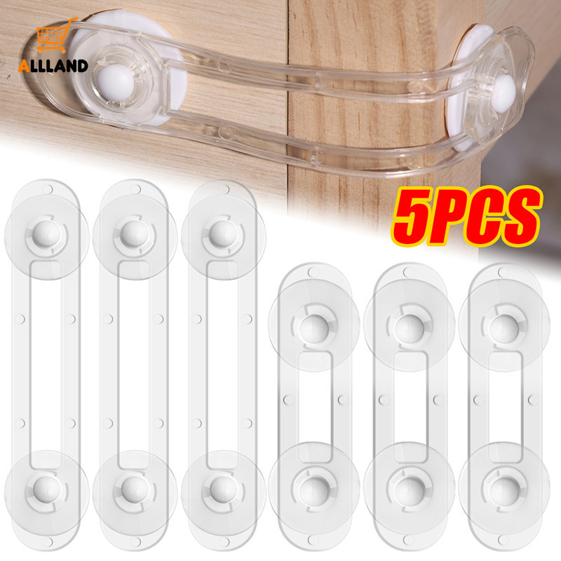 Portable Self Adhesive ABS Transparent Child Safety Lock Fridge Cabinet ...