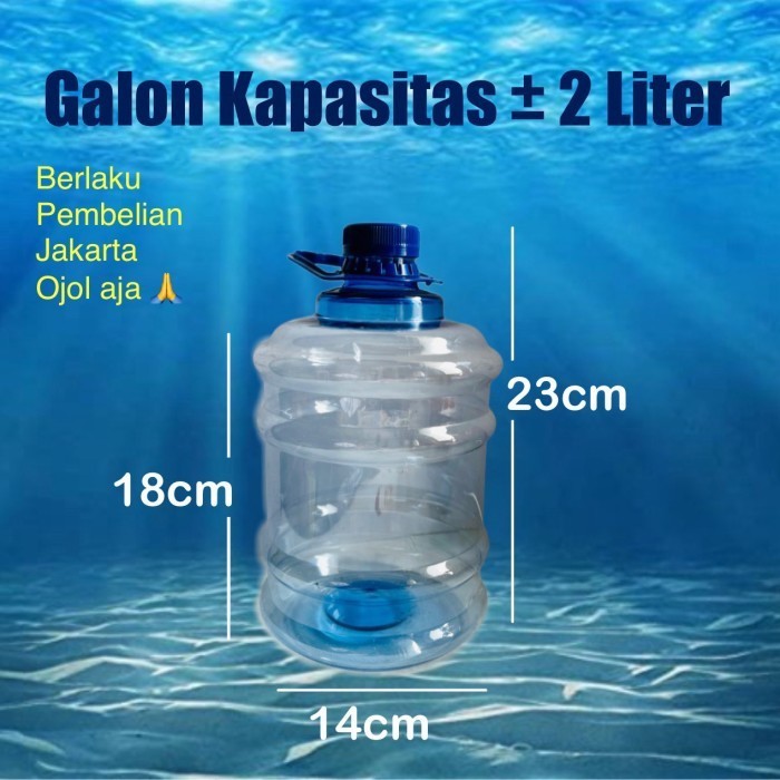 2000ml / 2 liter Mini Drinking Water Gallon | GA2L | Shopee Malaysia