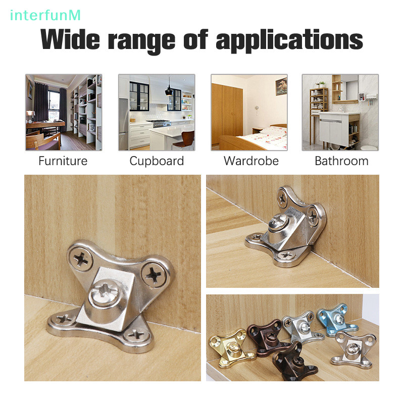 [InterfunM] Aluminum Alloy Corner s Screws Butterfly L-shaped Support ...