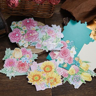ESPOIR 10Pcs Bouquet Series Greeting Card, Beautiful Mother's Day DIY ...