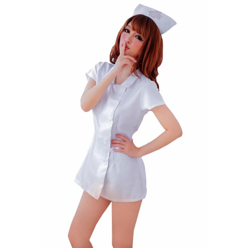 (NURSE CAP INCLUDED) Women Cosplay Nurse UniformNurse Clothes