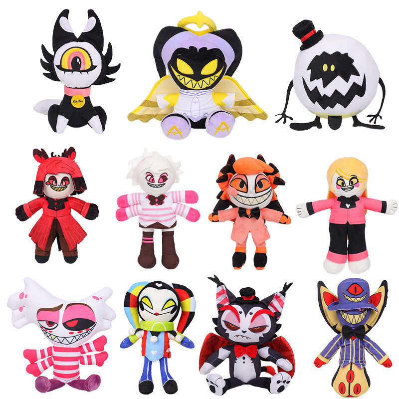 Hazbin Hotel Plush Doll Stuffed Lucifer Angel Dust Plushie Toy | Shopee ...