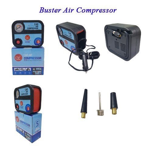 Mini Air Compressor Car Kit BUSTER CAR AIR COMPRESSOR / KERETA AIR ...