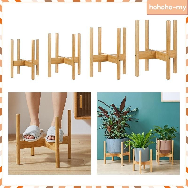 Hohohomy Plant Stand Flower Holder Wood Pot Planter Holder Tall Floor Plant Stand Plant Rack 8569