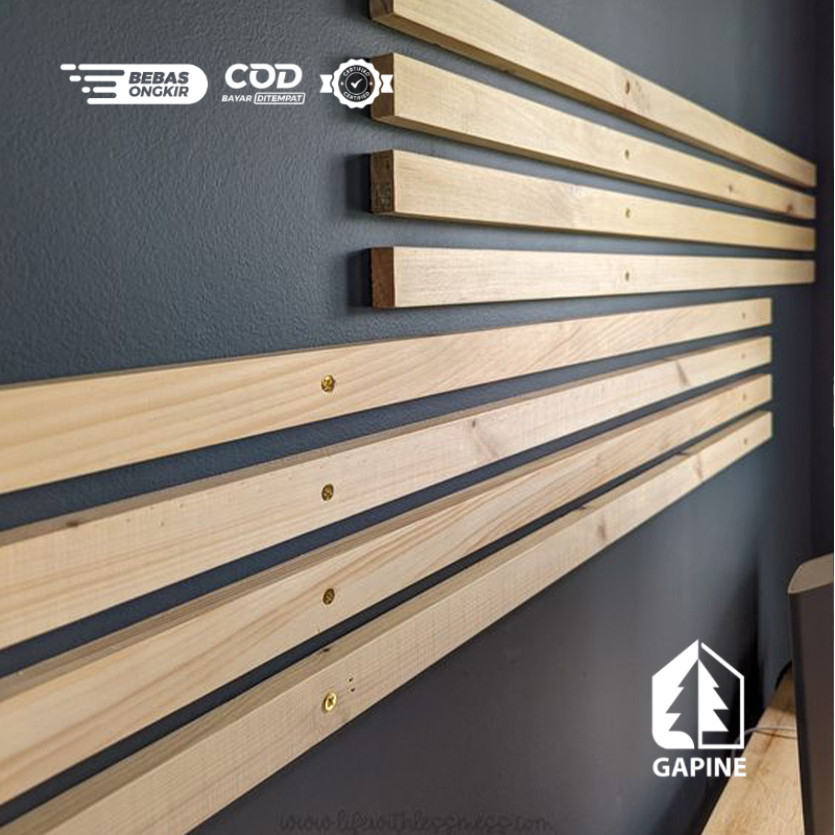 Gapine - Wall Betten Wall Molding Wooden Trim Batten Sticks Dutch Teak ...