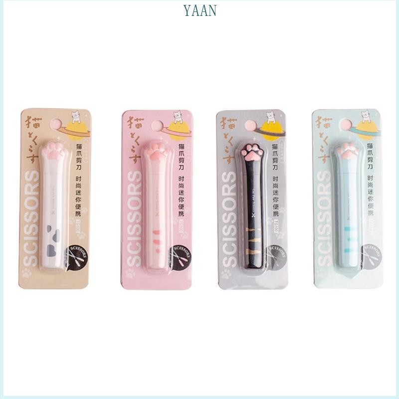 YAAN Portable Functional Scissors Cats Paws Pocket Scissors Functional ...