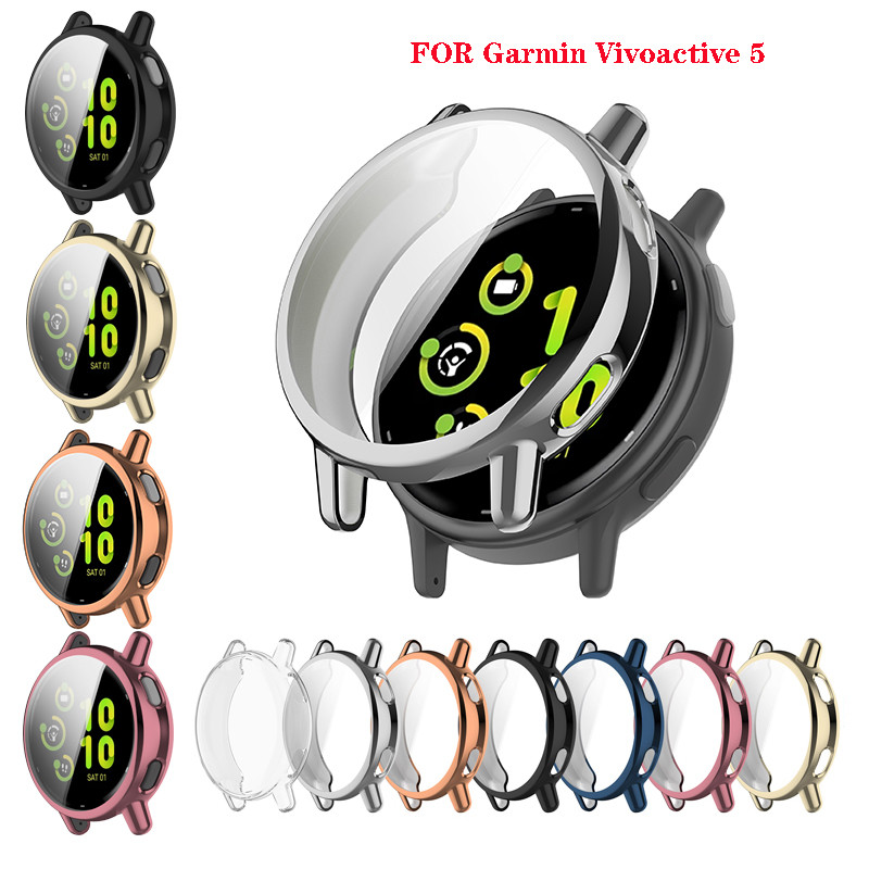 BROTECT Full-Cover Schermbeschermer Voor Garmin Vivoactive 5 – 2 Stuks, 3D Curved, Zelfherstellend, Anti-vingerafdruk