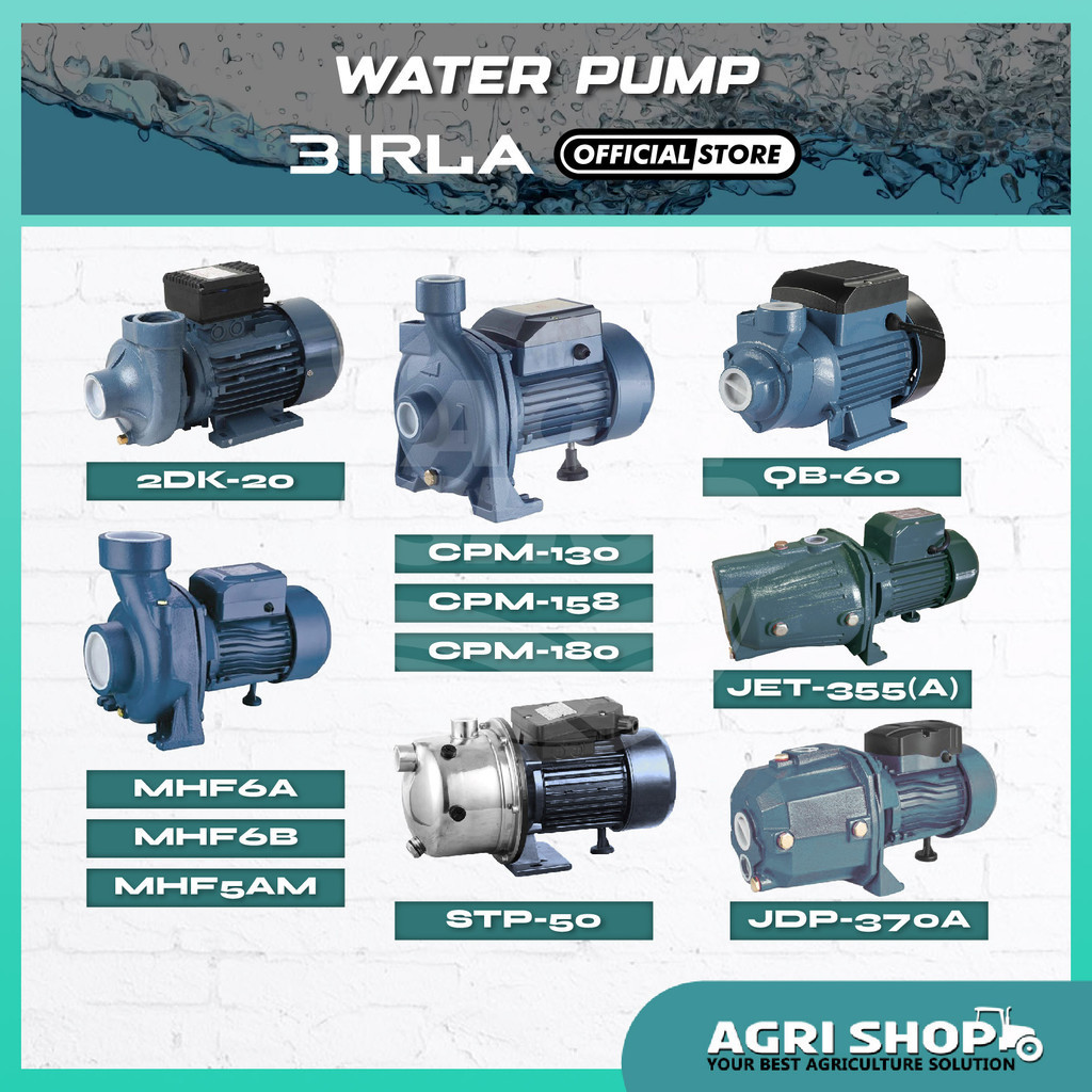 BIRLA ELECTRIC Water Pump Series HighPerformance, Energy