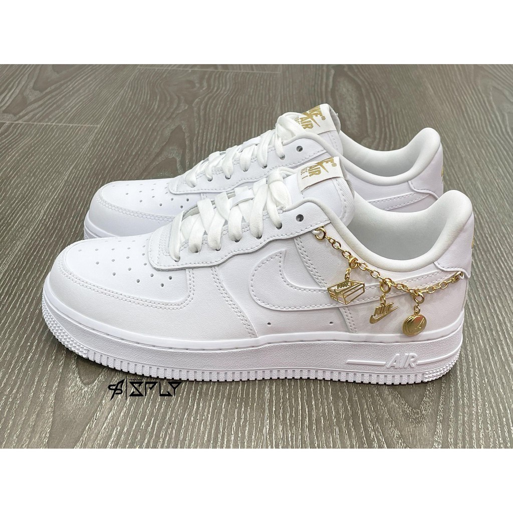 High Quality Nike Air Force 1 Lucky Charms White Gold Necklace DD1525 ...