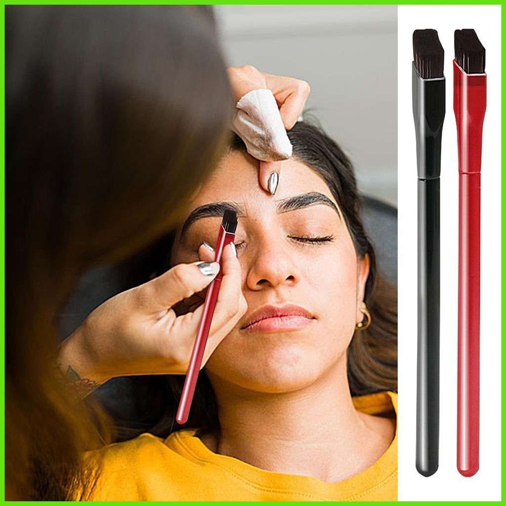 Angled Eyebrow Brush Soft Nylon Bristles Professional Brow Tint Brush
