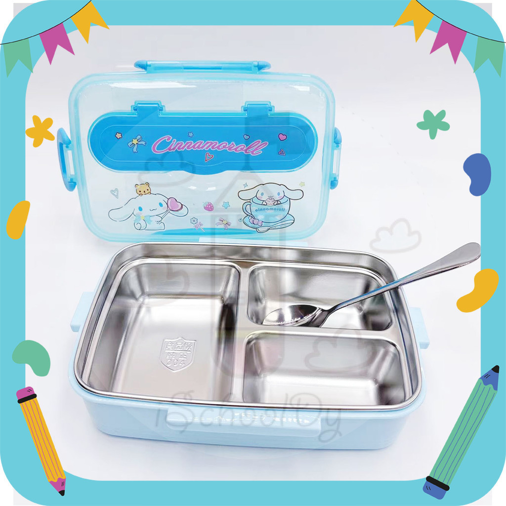 iSchoolDy Kids 304 Stainless Steel Lunch Box Kuromi Melody Cinnamoroll ...