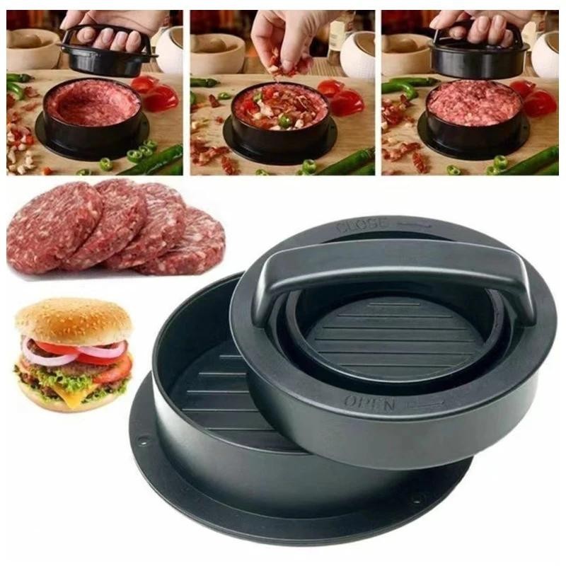 (Ready Stock) Patty Maker Mold Mould Non Stick Round Presser Burger ...