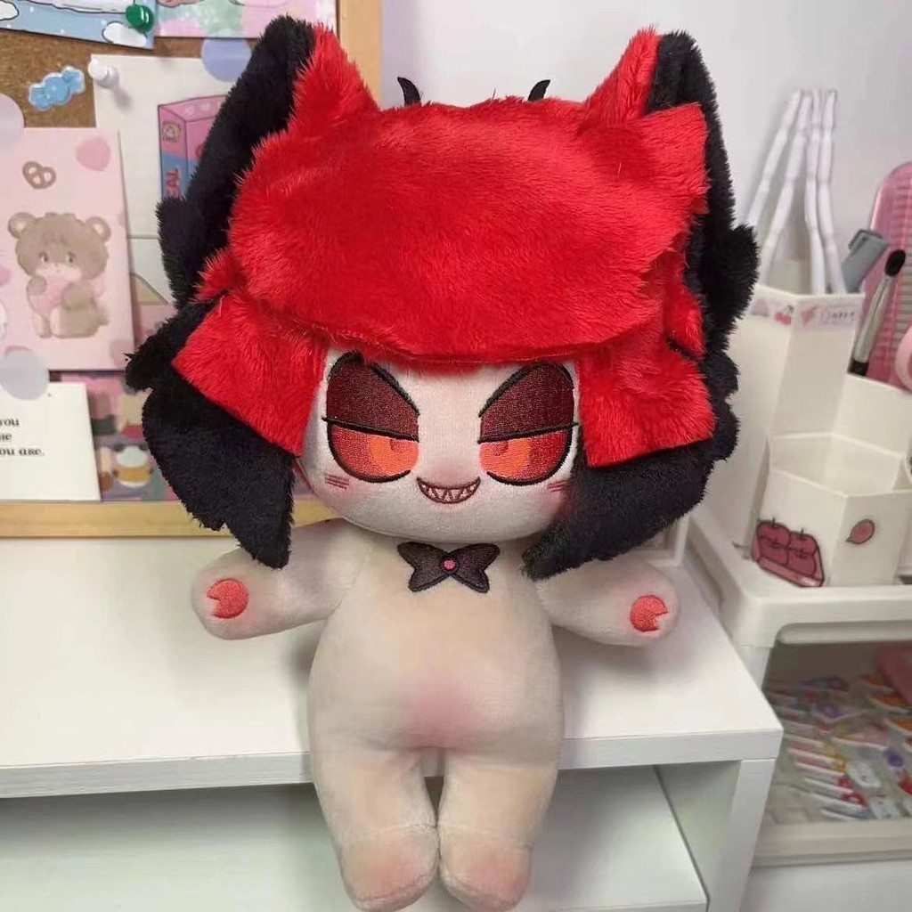 20CM Doll Plushie Hazbin Hotel Alastor Plush Doll Cotton Clothes Change ...