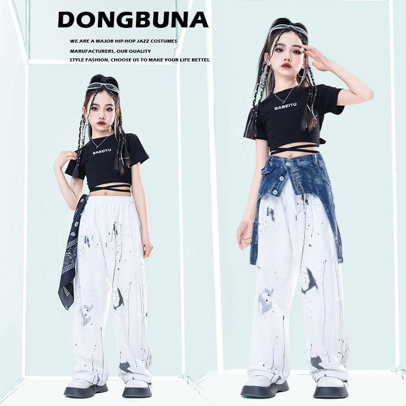 Freebily Summer Girls Short Sleeves Crop Tops T-Shirt