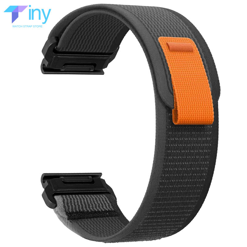 Garmin Fenix 22mm 26mm Quick Release Silicone Leather Strap For