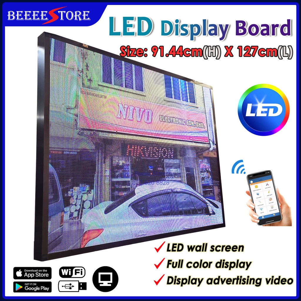 P2.5 / P5 / P10 LED Display Board 3FEET x4 FEET 36INCH X 50INCH PICTURE ...