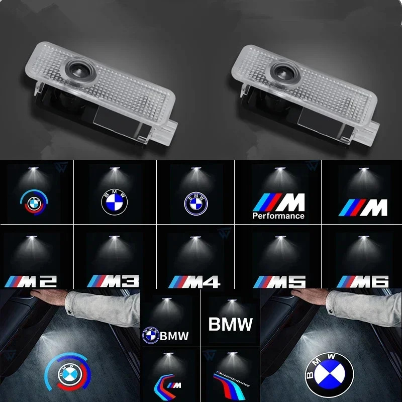 2Pcs LED Car Door Welcome Light Warning Light Projector For BMW F10 F30 ...