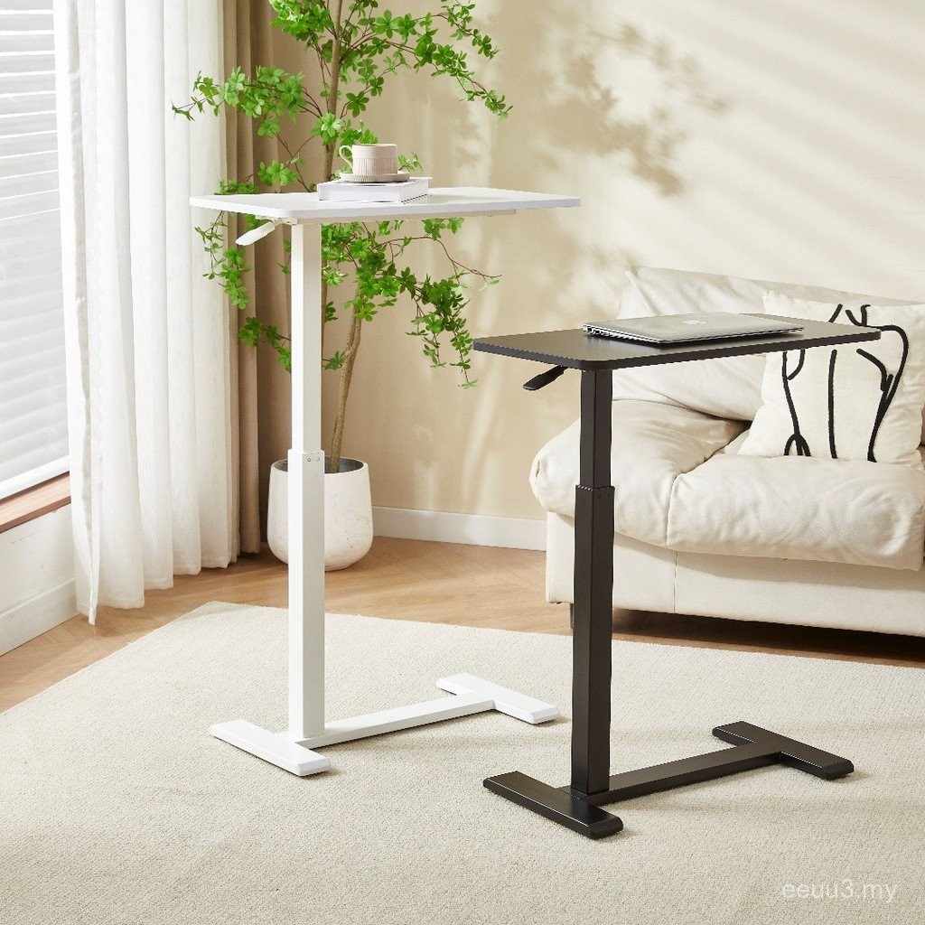 Household Pneumatic Lifting Table Movable Bedside Small Square Table ...